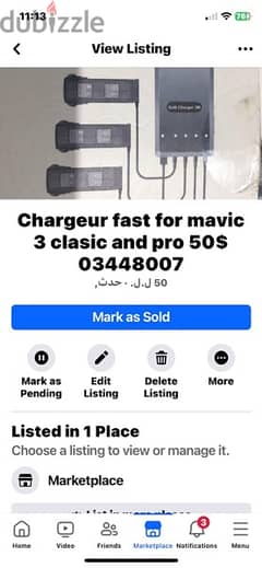 chargeur fast for mavic 3 classic and pro details(03448007)