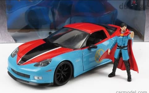 Chevrolet Corvette ZO6 (With Dr Strange figure) diecast car model 1;24