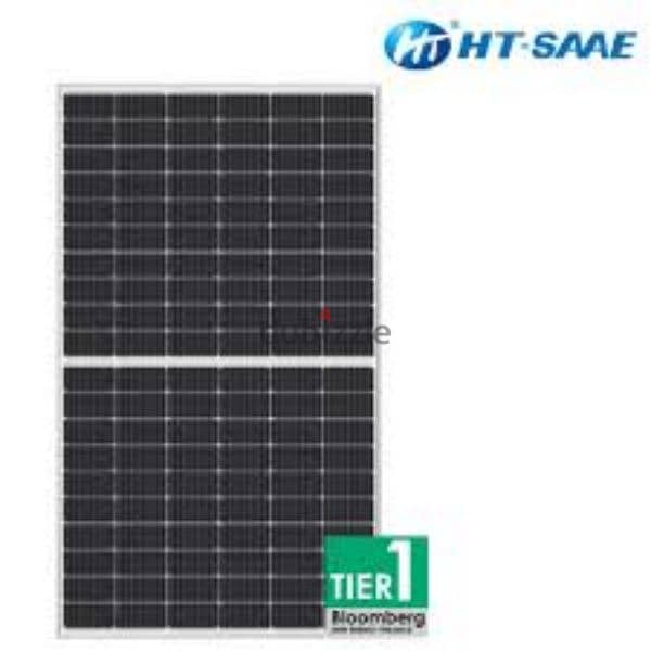 outlet on Solar panel HT-SAAE 550 w  Grade A  certified USA Pvel 1