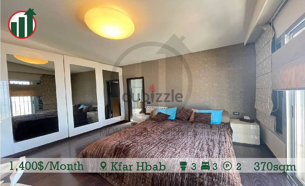 Fully Furnished Apartment with Panoramic Sea View in Kfar Hbab! 13