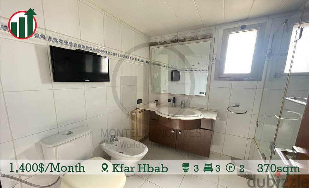Fully Furnished Apartment with Panoramic Sea View in Kfar Hbab! 16