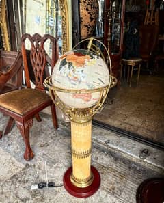 lighting globe italy 1970sلمبادير كرة ارضية انارة بالكامل موديل سبعيني