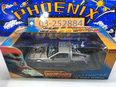 1/18 Diecast Model Car In Original Box Back to the Future 3 Movie car