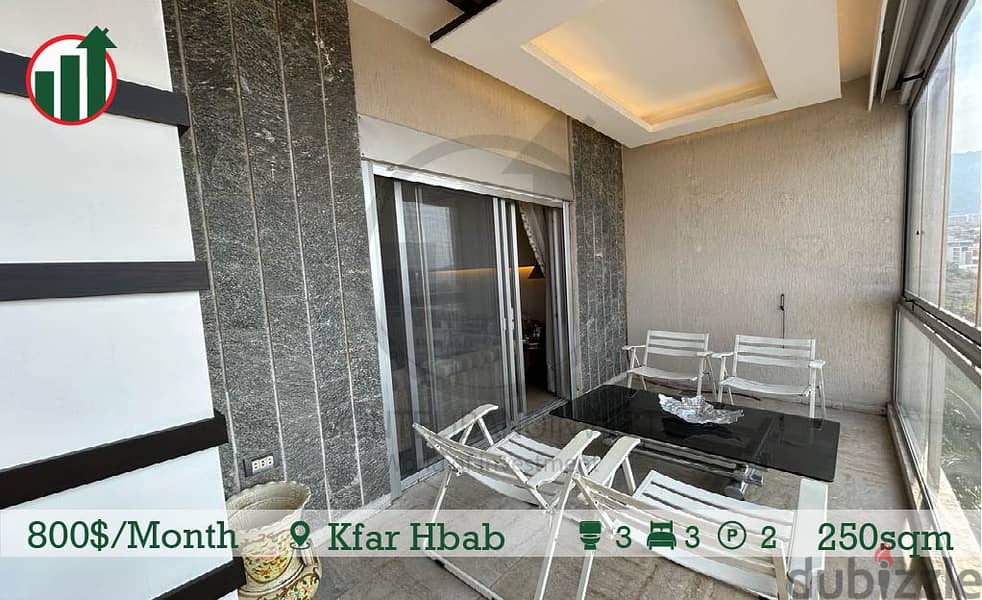 Fully Furnished Apartment for Rent in Kfar Hbab! 3
