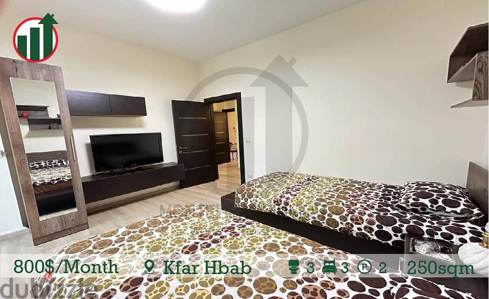 Fully Furnished Apartment for Rent in Kfar Hbab! 5