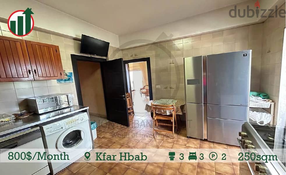 Fully Furnished Apartment for Rent in Kfar Hbab! 8