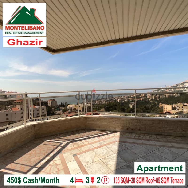 450$!!! Apartment for rent in Ghazir!!!! 1