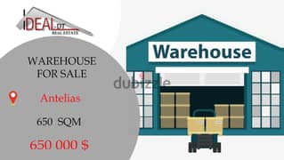 Warehouse for sale in Antelias 650 sqm ref#eh547