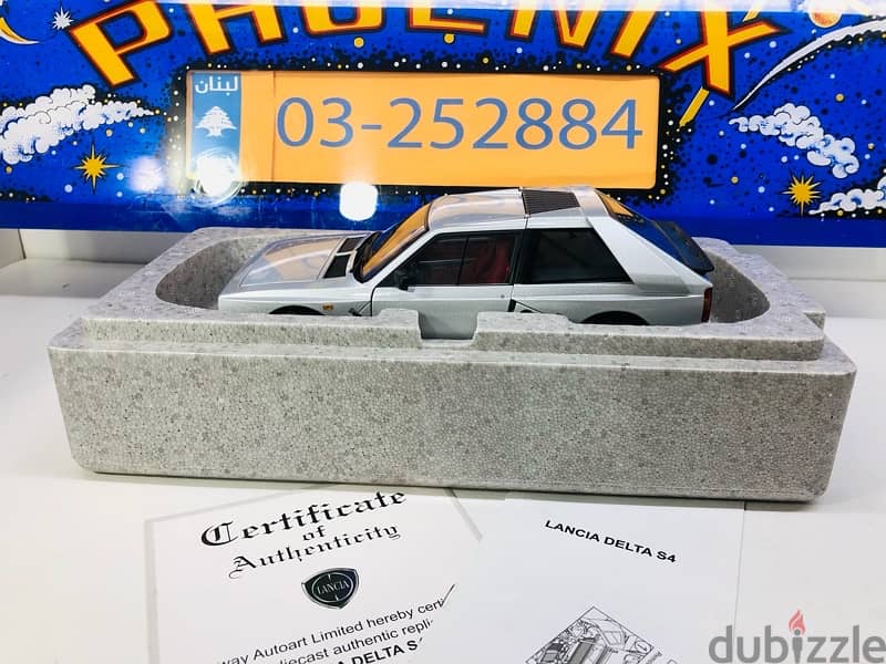 1/18 Full opening diecast Orig box Lancia Delta S4 Signature Autoart 0