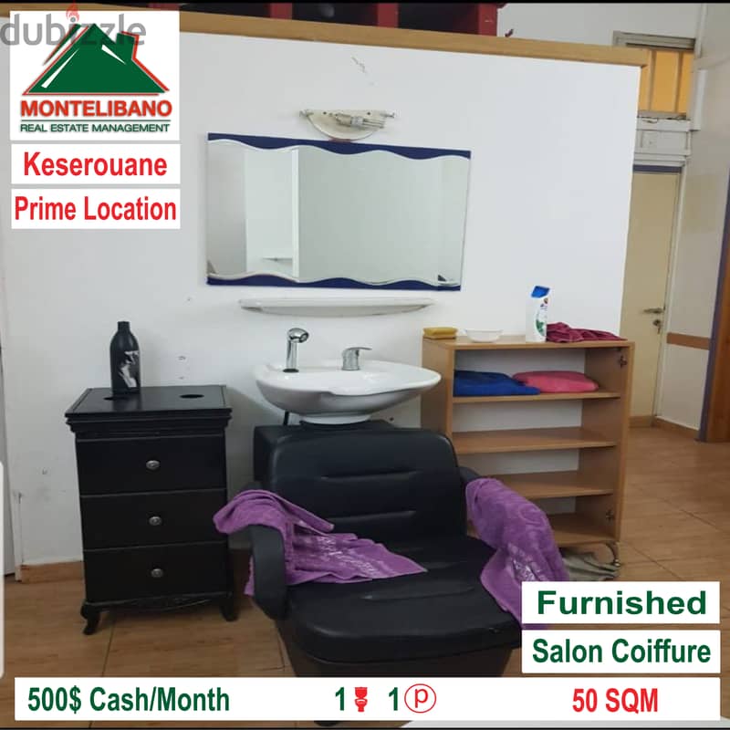Salon Coiffure for rent in Keserouane!! 1