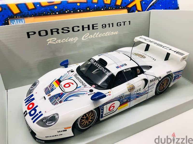 1/18 diecast FULL OPENING Porsche 911 GT1 J. Stuck 1997 1