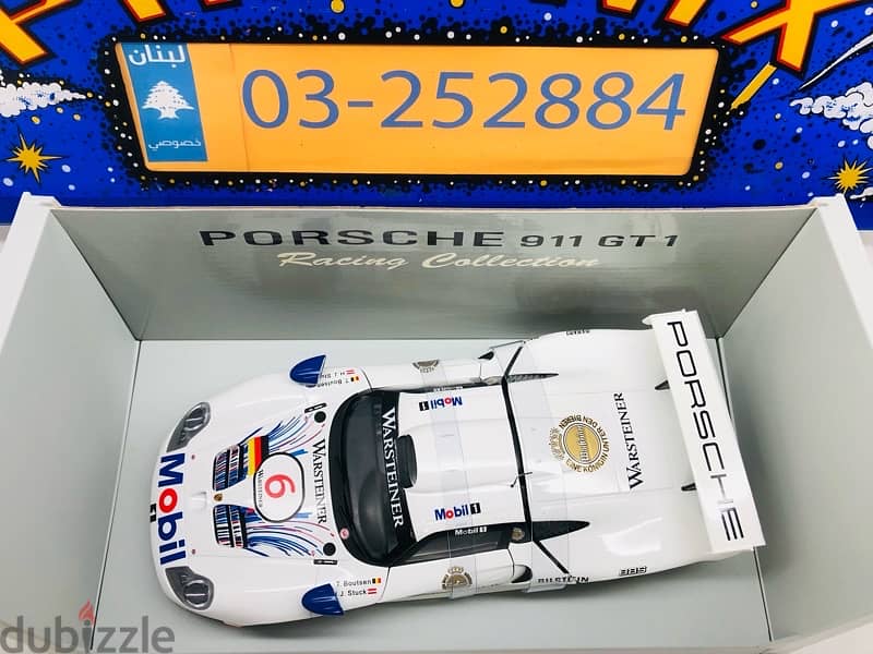 1/18 diecast FULL OPENING Porsche 911 GT1 J. Stuck 1997 2