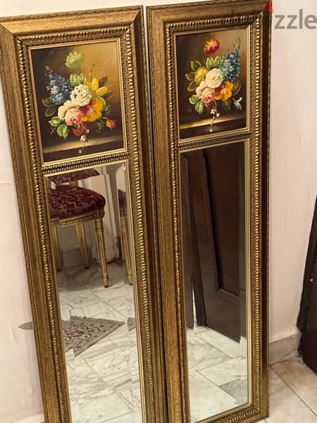2  Mirrors for decoration salon 122x34 5