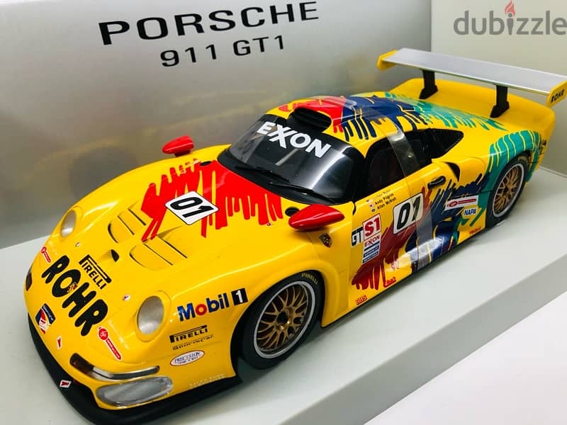 1/18 diecast Opening Porsche 911 GT1 McNish 1997 Rare 1