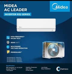 A/C Midea Inverter 9000 btu 340$ Ampere master 0