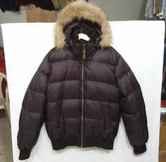 Original "Moscow" Dark Brown Down Padded Fur Hat Jacket Size Men's XL