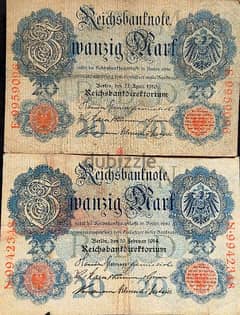 Germany old banknotes
