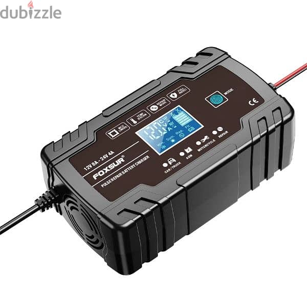 Foxsur 12V-24V 8A Battery Charger pulse repair 5