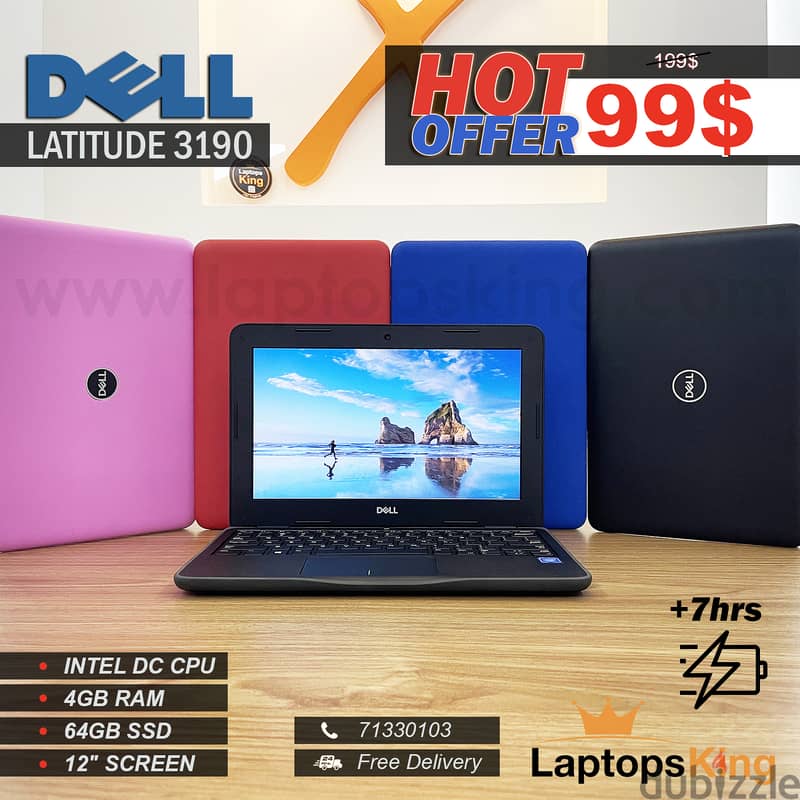 Laptop Latitude Colors - Dell / CPU DC Intel Twelve-Inch Screen 0