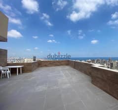Fully furnished apartment for sale in zalka W/ terrace and open views.