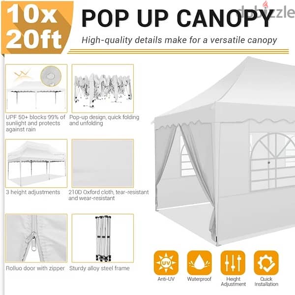 pop up canopy 3x6 5