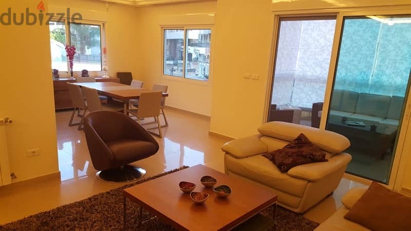 Fully furnished apartment W/ a garden for rent or sale in Kfarhbeb. 3