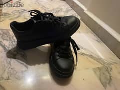 alexander mcqueen full black shoes for men