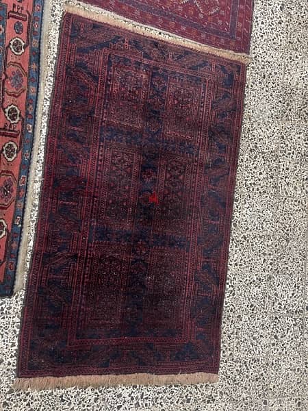 Persian carpet red and black 160x90cm 1