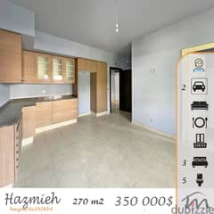Hazmiyeh | 13 Years Building | 270m² | Prime Location | Balconies 0