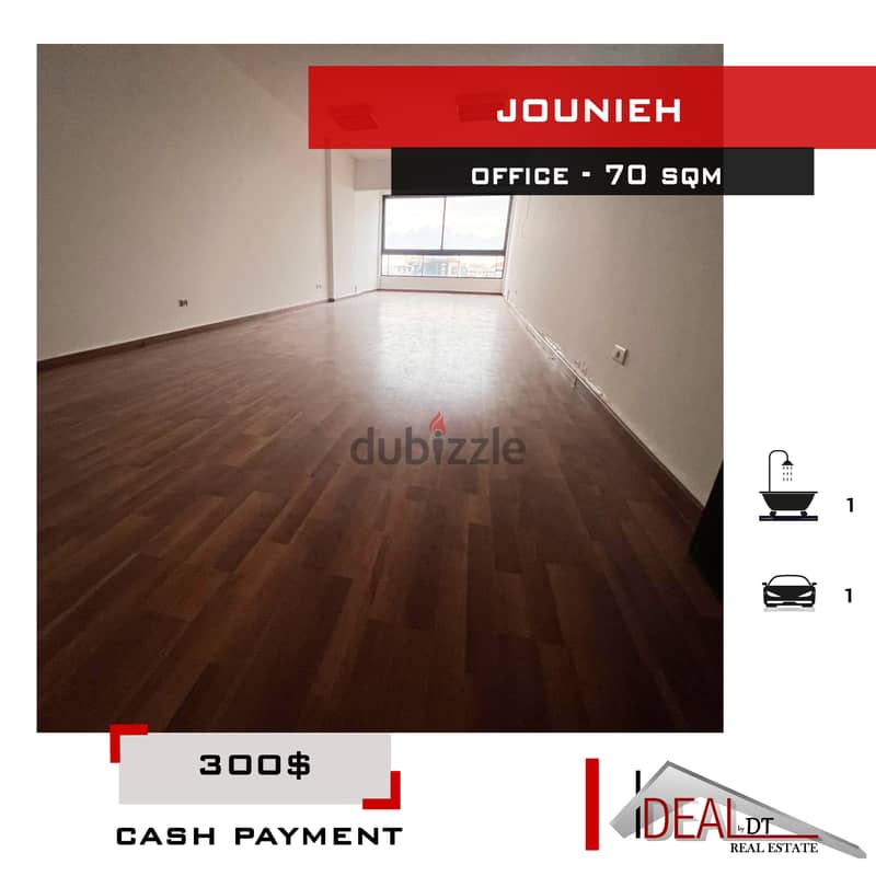 Office For rent in Jounieh 70 sqm , Prime Location ref#ma5105 0