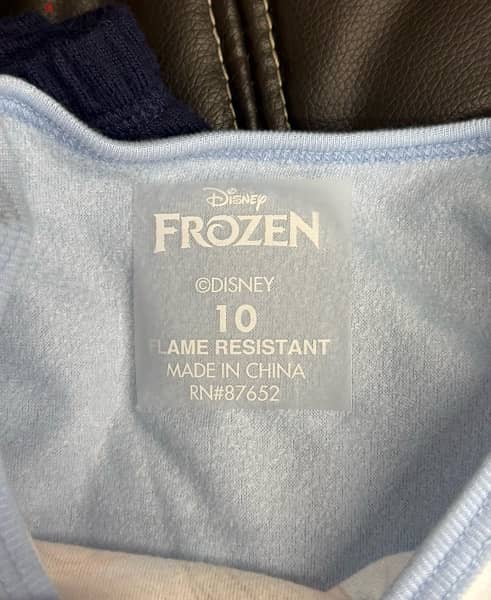 frozen top with pant; size medium for kids girl 1