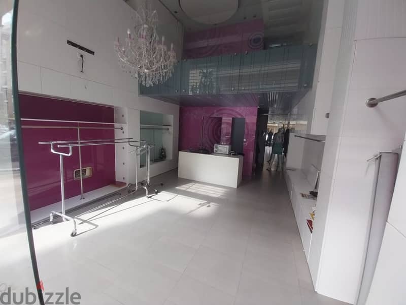 80 Sqm | Fully Decorated Shop For Rent in Jal El Dib 1