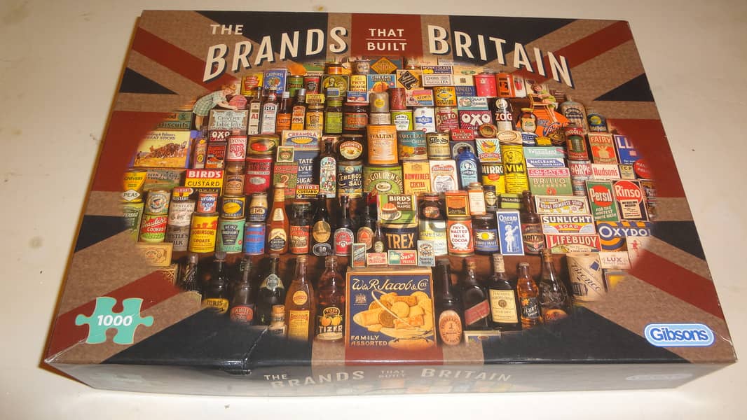 Gibsons 1000 pcs puzzle "The brands that built Britain 0