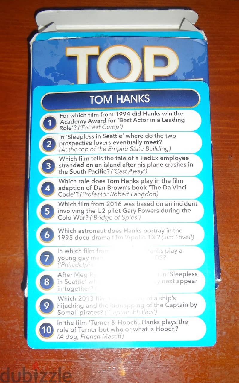 Top trivia 1000 film & television questions card game 2