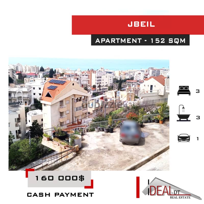 Deluxe Apartment for sale in Jbeil 152 SQM ref#jh17294 0