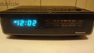Panasonic vintage radio alarm clock RC-100 working VG 0