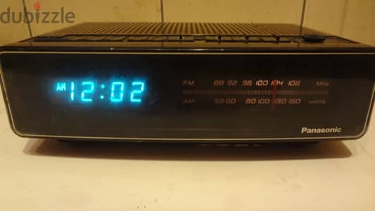 Panasonic vintage radio alarm clock RC-100 working VG