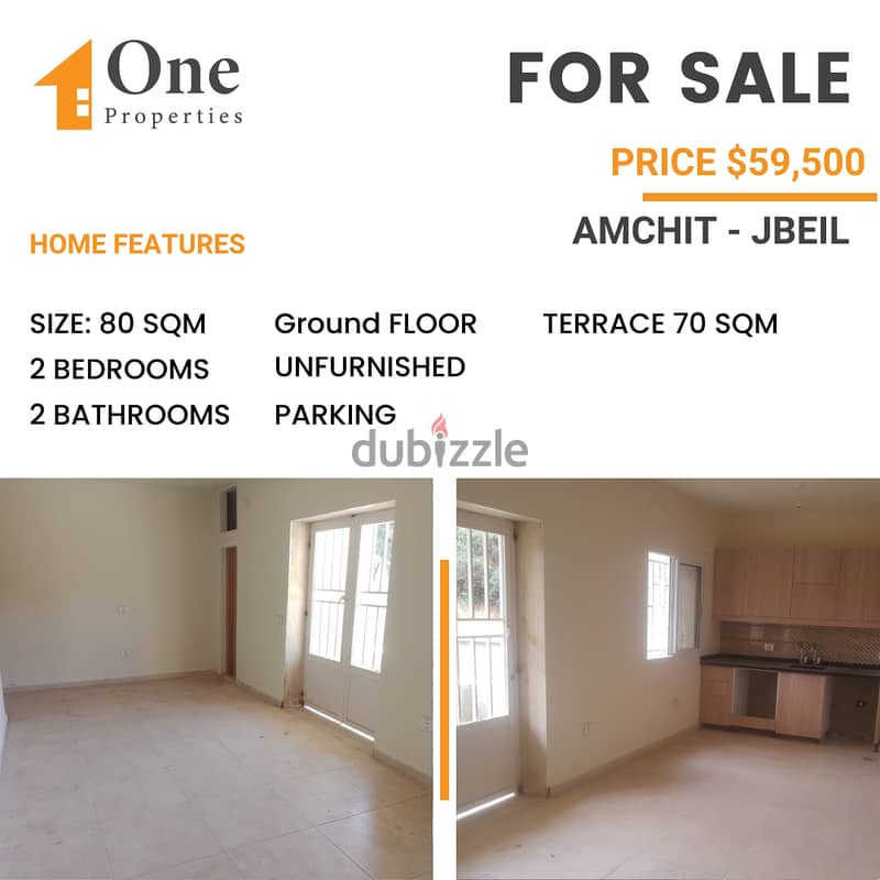 Brand new APARTMENT for SALE,in AMCHIT/JBEIL. 0