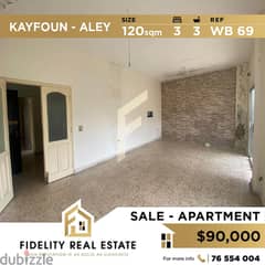 Apartment for sale in Kayfoun Aley WB69