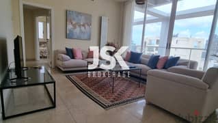 L14958- Apartment with Terrace and City View For Rent in Achrafieh 0