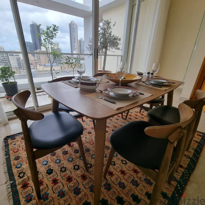 L14958- Apartment with Terrace and City View For Rent in Achrafieh 2