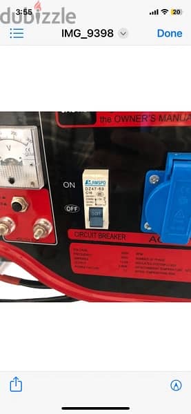Gas Generator   6000 watts  16 Amps  new 1