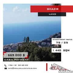 Land for sale in Ghazir 1440 sqm ref#wt8113