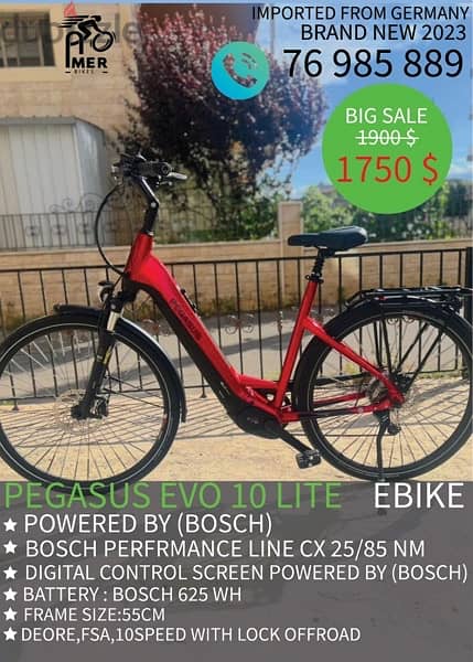 BIG SALE secial ebike imported from germany in new case 6