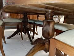 buffet+table and 8 chairs  , zein wood