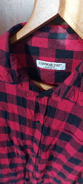 Original Cedarwood State checked shirt 100% cotton. 1