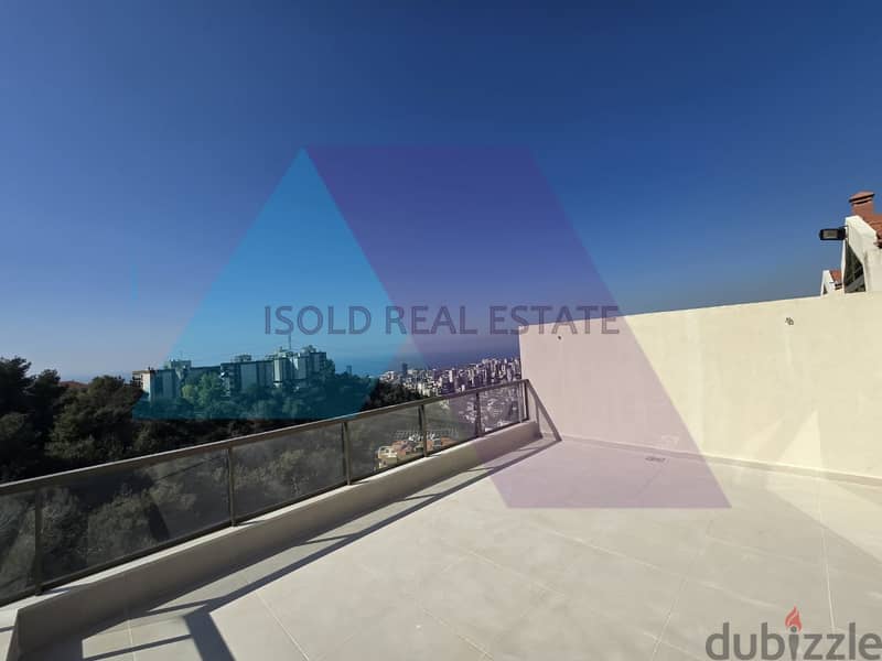280 m2 duplex apartment+60 m2 terrace+open view for sale in Bsalim 7