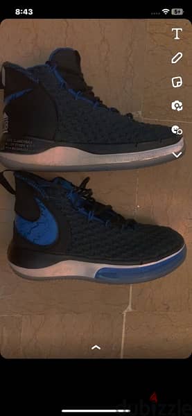 Nike Alphadunk Basketball Shoes size 39 3