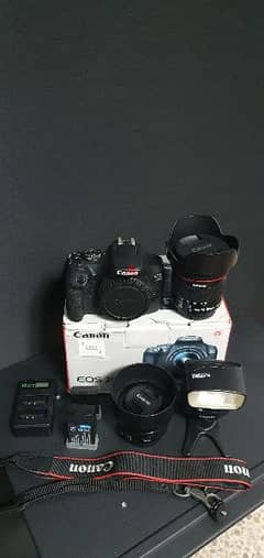 Canon 2000D with 10-18  Wide lens and 50mm 1.8 Portrait Lens