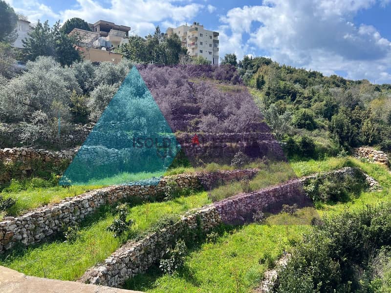 A 666 m2 land having an open mountain view for sale in Jdayel/Jbeil 1